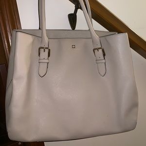 Large Gray Kate Spade Handbag